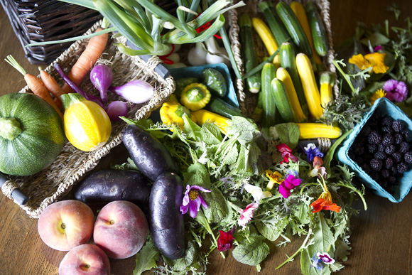 Hickory Ridge Farm produce, delivered to the Queen Vic in Washington, D.C. Photo by Barbara Salisbury.
