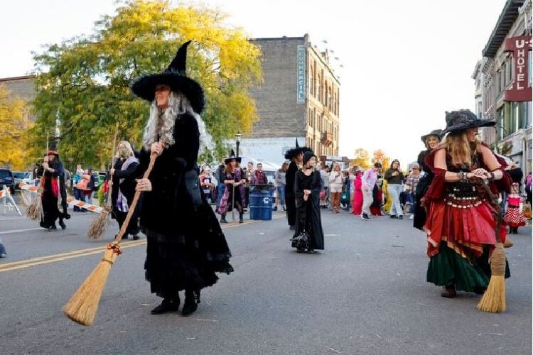 Hocus Pocus Family Fun Festival includes family-centric fun with music and dance performances, a dog-costume contest and witch parade, a car show, and a showing of Hocus Pocus in the Sorg Opera House.
