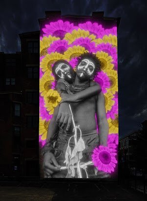 Horton’s new concept highlights the transition from adolescence to adulthood. Chroma Projects will render his vision on the multistory wall.