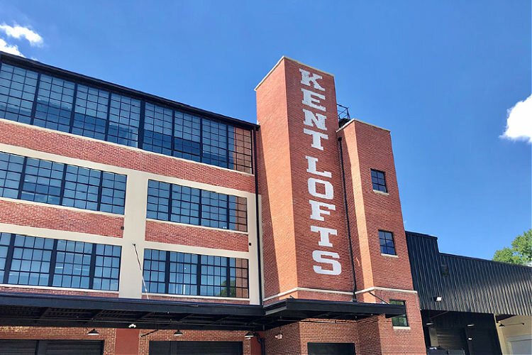 Kent Lofts in Bellevue was being used for storage before conversion to residential warehouse apartments.