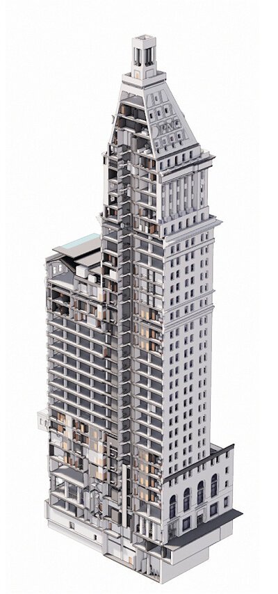 Adaptive reuse of Union Central Tower for City Club Apartments.