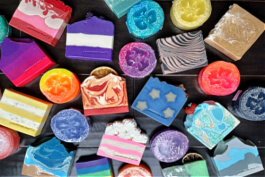 A variety of soaps at Lemonwood Soap Co.