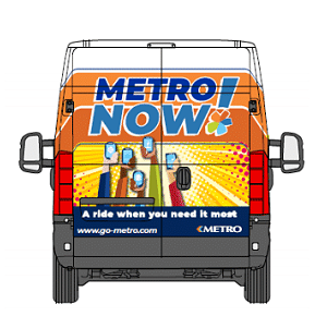A MetroNow van (rendering)