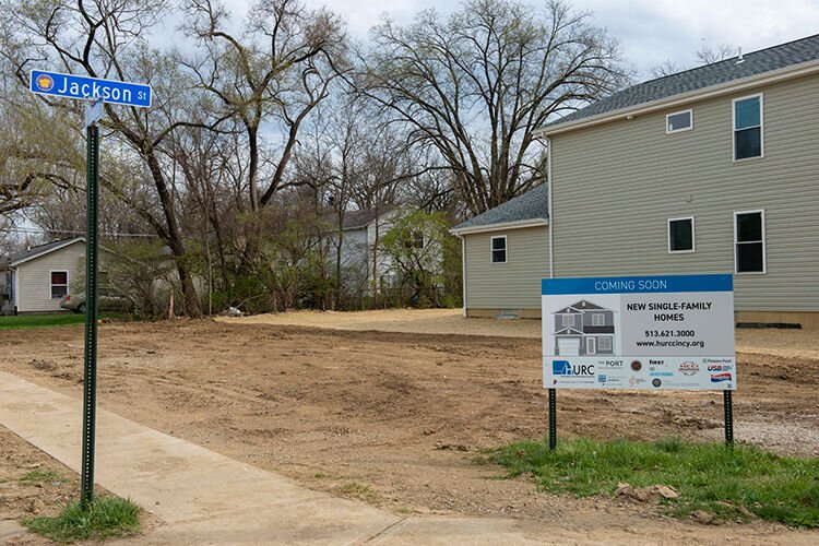 New single-family homes on Jackson St. in Lincoln Heights. Photo Joe Simon.