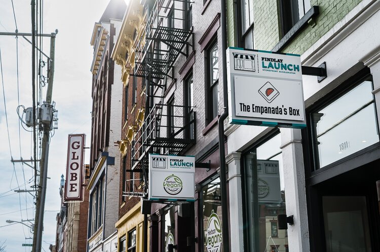 Two startups in the Findlay Launch program, Herban Vegans and The Empanada's Box.