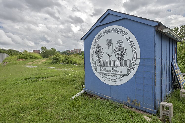 The two acres of the urban farm rest on the former grounds of the old Cincinnati Work House.