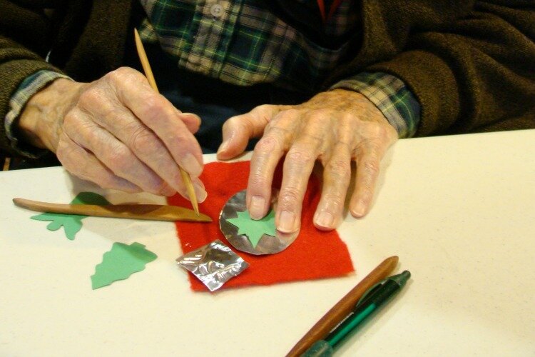 Creative Aging provides a variety of artistic activities and projects.