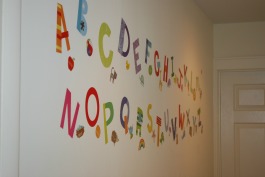The basement has child care, nap rooms, and spaces for nursing moms.