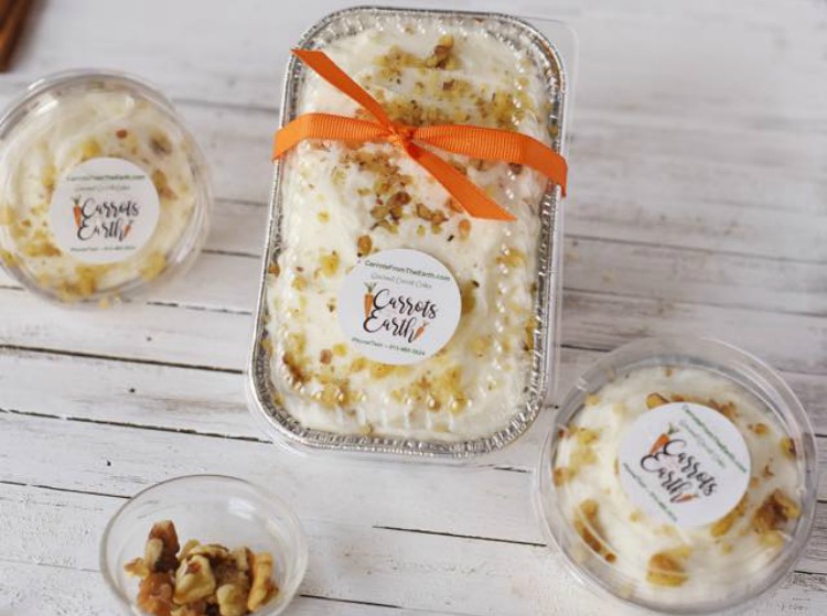 Judy's carrot cakes are also available in different portions.
