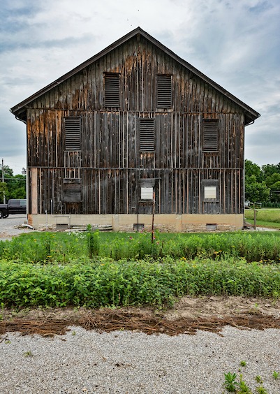 The drying barn was originally purposed to dry hops or barley in the 1880s.