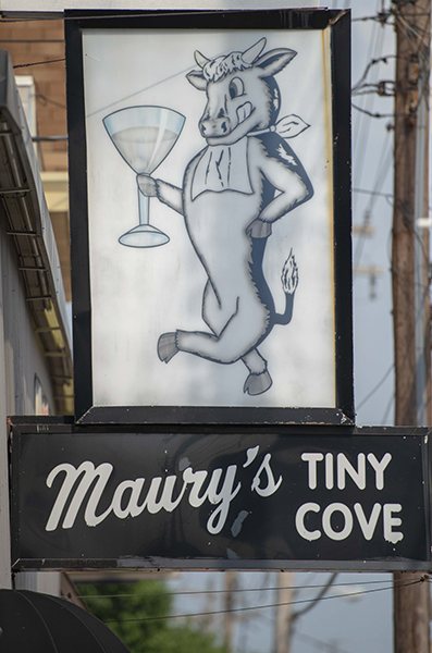 Trademark Taurus the Bull logo at Maury's Tiny Cove
