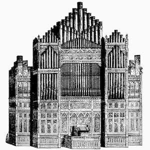 Rendering of the original 19th-century Hook & Hastings organ. (Photo: SPMH)