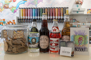 Collection of locally made goodies at OTR Candy Bar