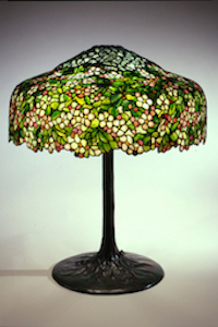 Apple Blossom Library Lamp, Circa 1905