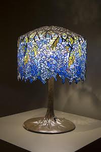 Wisteria Library Lamp, Circa 1901