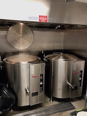 Pho Lang Thang steam kettles at Findlay Kitchen