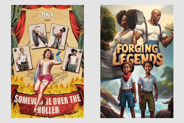 Pones Inc.'s Somewhere Over the Holler and R. DeAndre Smith's Forging Legends are two works among a lineup of more than 170 performances.