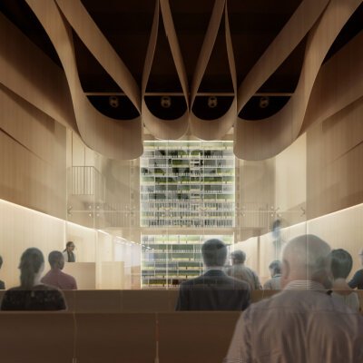 Focus groups gleaned what the Lloyd’s patrons wanted from the library including an event space that accommodates 120 to 150 attendees.