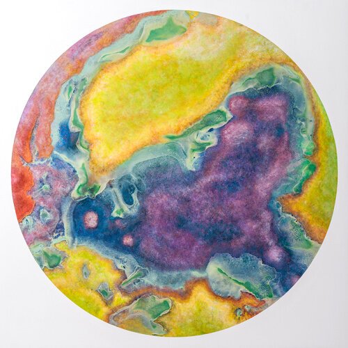 John Sabraw, a professor of art at Ohio University, creates eco-conscious paintings, drawings and installations.