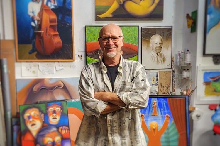 Artist and Studio Kroner gallery owner, Paul Kroner.