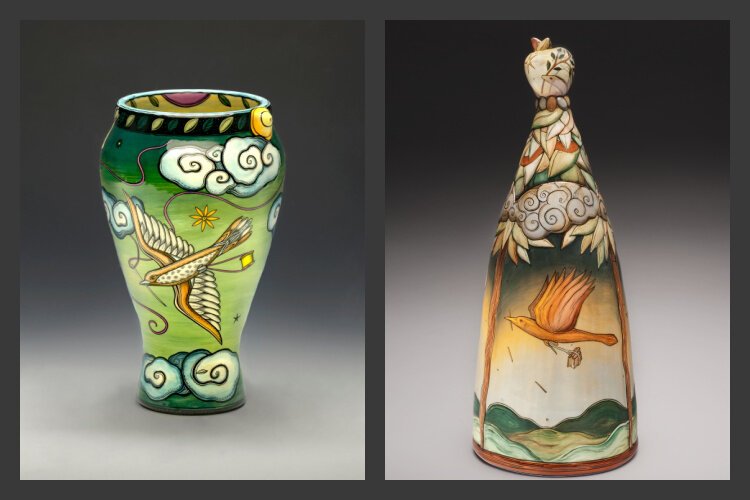 Ceramic artist Terri Kern's work has evolved from emphasizing functional to creative pieces, especially vessels and jewelry.