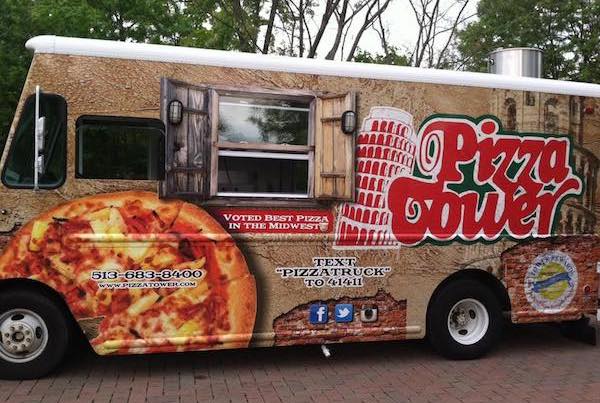 Local restaurant Pizza Tower added a food truck in 2014.