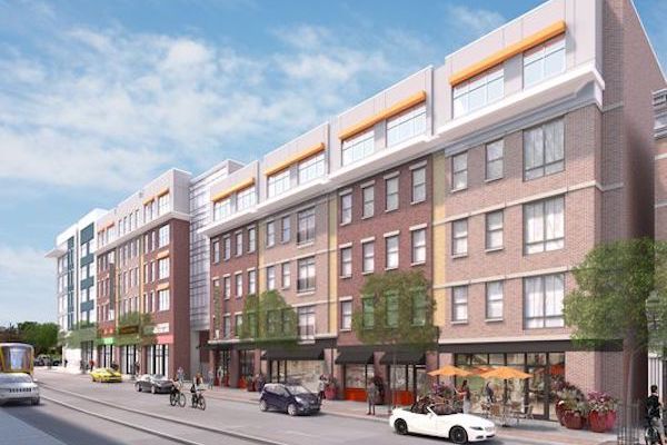 A rendering of the proposed Freeport Row, which breaks ground in March.