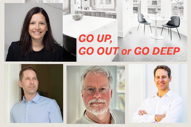 Top row: Jen Fiorenza, The English Contractor. L to R bottom row: Jason Schneider, AIA, Jeckering & Schneider Architects, Kenneth Workman, AIA, Architectural DesignWorks Studio and Ryan Duebber, AIA, Ryan Duebber Architecture.