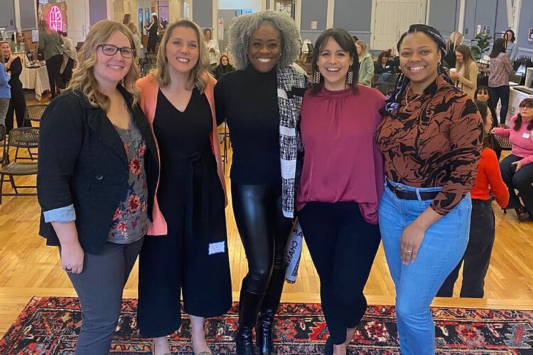 From left to right: Julee Peterson, Katie Trauth-Taylor, PhD, Dr. Kesha B. Williams, Amy Vaughn, Anastasia S. Tarpeh-Ellis