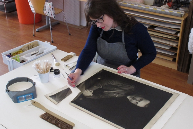 Strange Stock Art Conservation frequently conducts treatments for often overlooked historical objects, such as music memorabilia, tattoo ephemera, and folk art. 