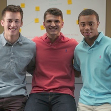 St. X grads and business partners (L-R) Tsavo Knott, Michael Ashley and DJ Hammett