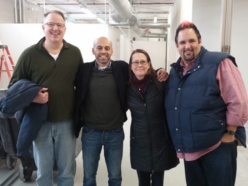 Center for Innovation team includes (L-R) Tom Merrill, Tarek Kamil, Annette Marksberry, Shawn Nason