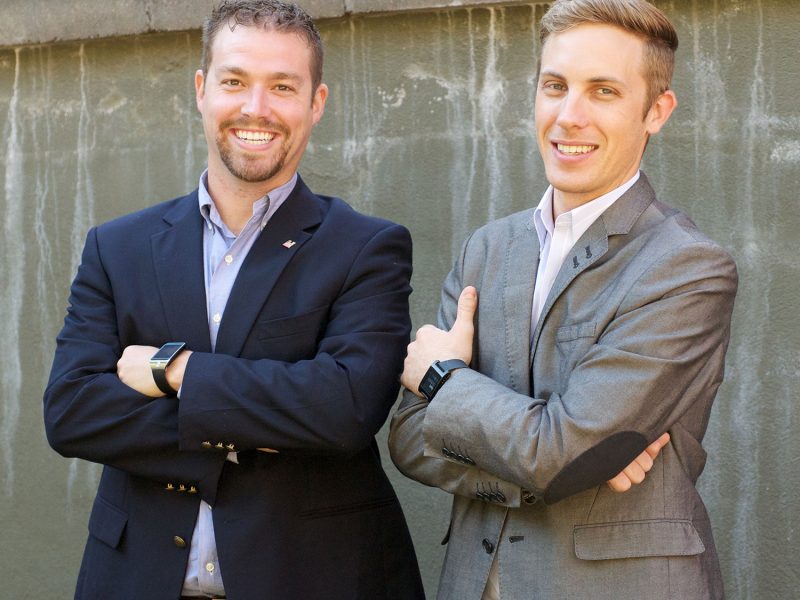 Founders Patrick Henshaw (left) and Steve Caldwell