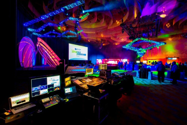 Rarely do you see Prestige's equipment during a show. At their 30th Anniversary celebration, it was out front for all to see.