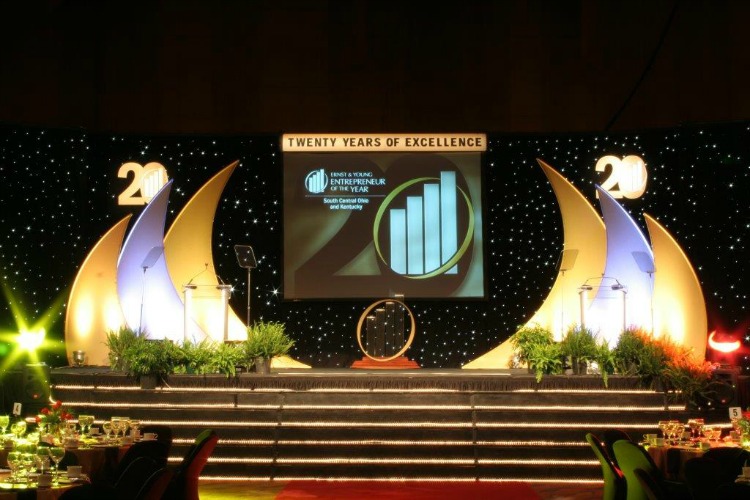 Prestige travels the country with their clients. This set was designed for a project that traveled to numerous cities along the east coast.