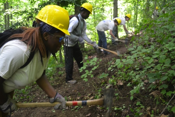 Groundwork Cincinnati employs local teens to help restore the Mill Creek and other urban greenways.