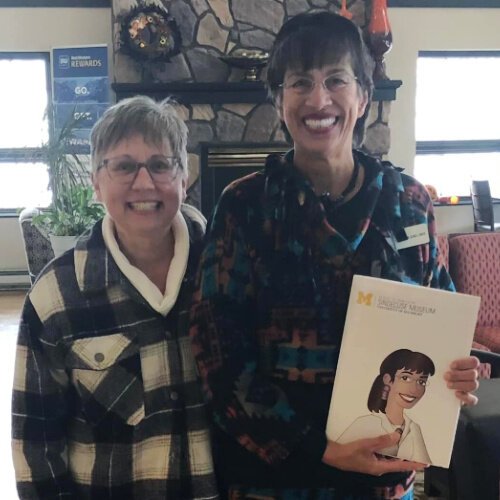 Lynda Gregorini with her friend and mentor, Dr. Jessica A. Rickert.