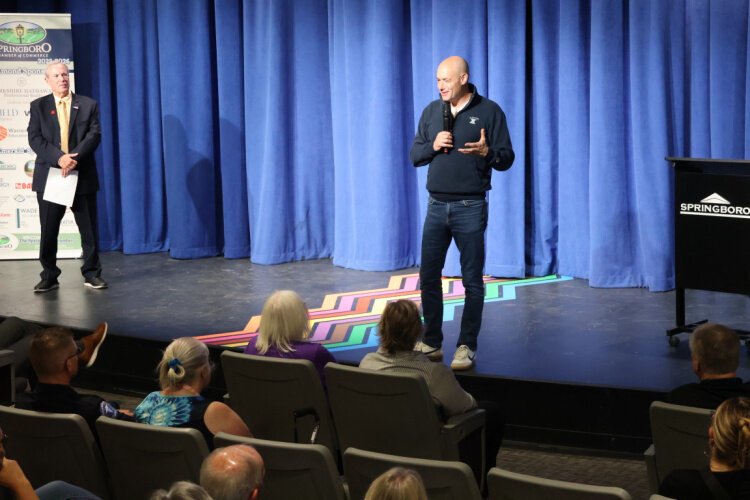 Landsman held a town hall in Springboro, OH, earlier this month.